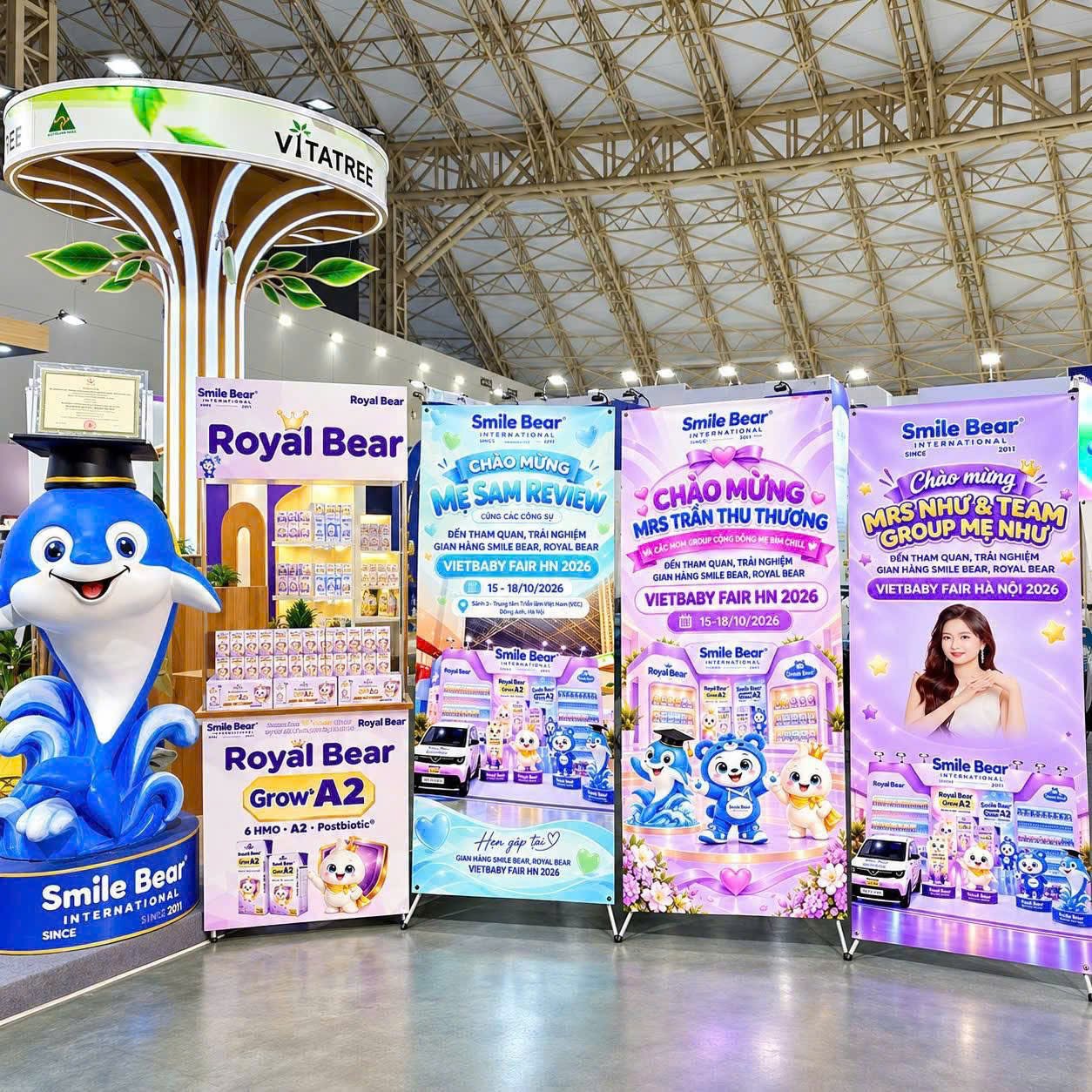 Smile Bear & Royal Bear tại Vietbaby Fair Hà Nội 2026: gian hàng rực rỡ, kết nối cộng đồng mẹ bỉm — ảnh 4/11