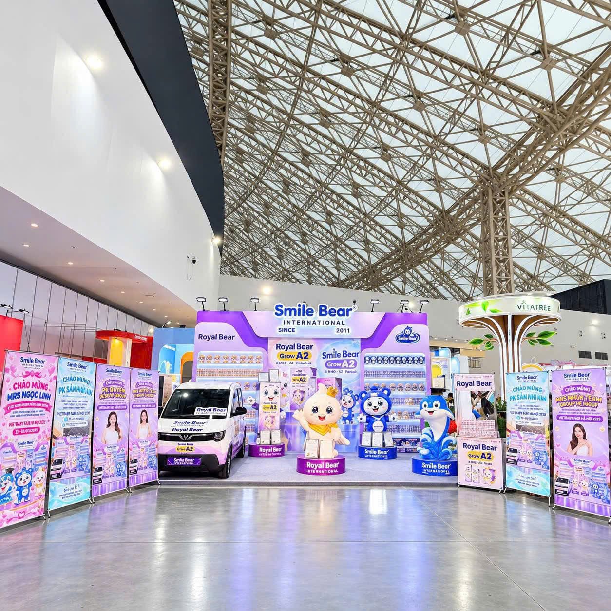 Smile Bear & Royal Bear tại Vietbaby Fair Hà Nội 2026: gian hàng rực rỡ, kết nối cộng đồng mẹ bỉm